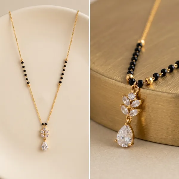 Krishna_Teardrop_Pendant_Black_Bead_Mangalsutra_For_Women