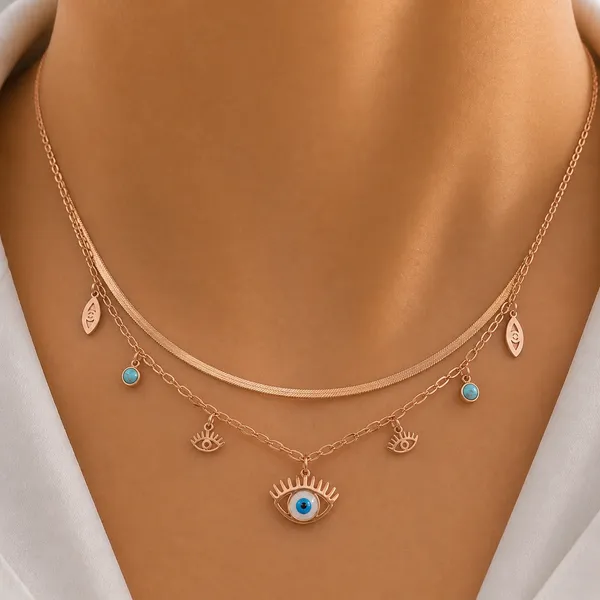Isabella_Rose_Gold__Three_Layer_Evil_Eye__Charm_Necklace
