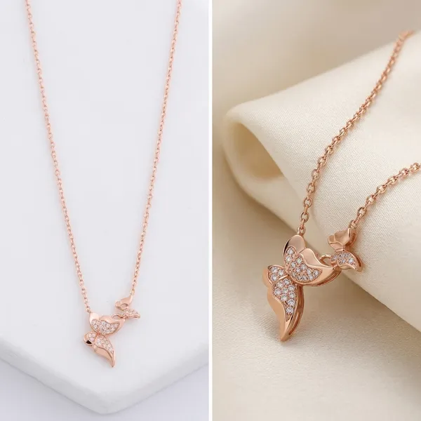 Double_Butterfly_Pendant_Necklace_For_Women