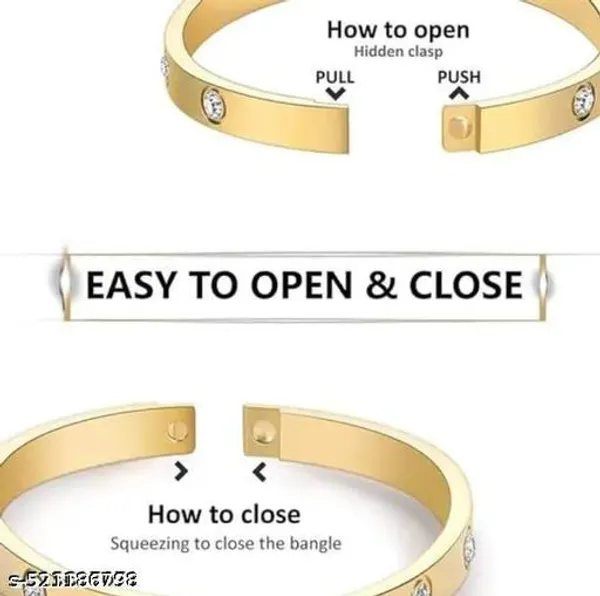Gold_Tone_Screw_Design_Kada_Bracelet_With_Crystal_Accents_Classic_Unisex_Minimalist_Kada_Luxury_Inspired_Smooth_Finish_Wrist_Bracelet_For_Men_Women_Stylish_Daily_Wear_Party_Gifting_Accessory