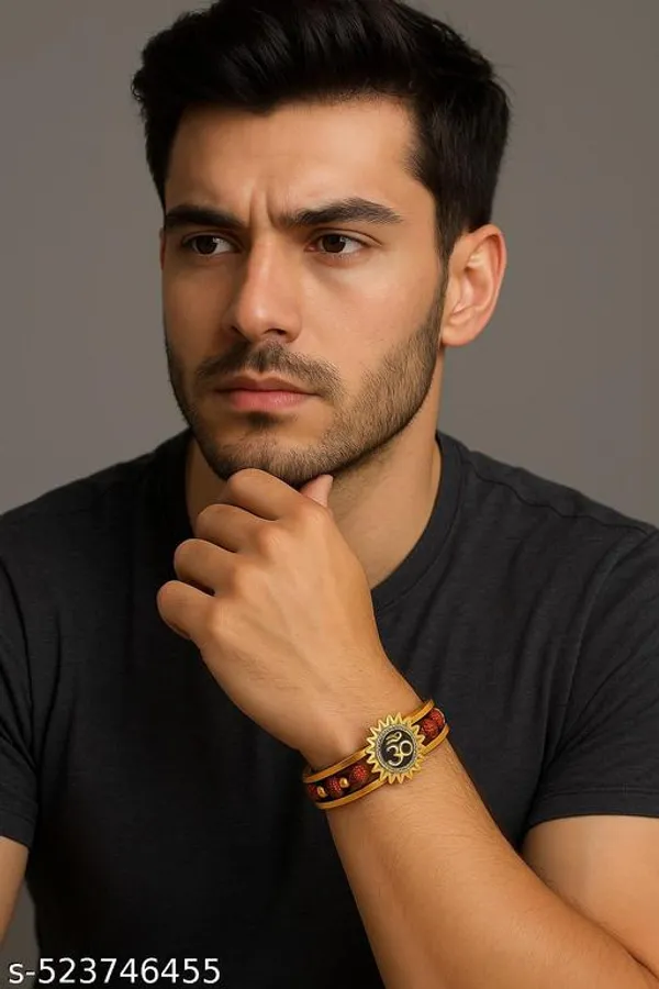 Gold_Plated_Rudraksha_Kada_Om_Rudraksha_Bracelet_For_Men