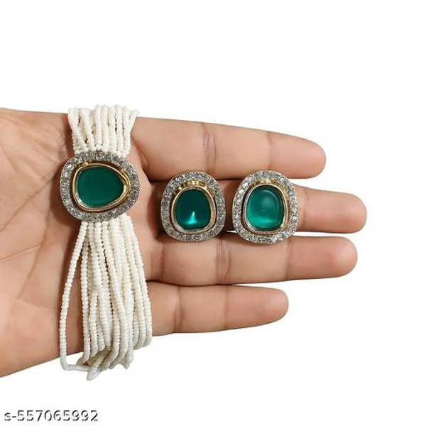 Traditional_Golden_Choker_Necklace_Set_For_Women_Simple_Gold_Choker_Necklace_Choker_Necklace_For_Women_Gold_Set_Ethnic_Golden_Choker_Necklace_Stylish_Choker_Necklace_Traditional_Design_Gift_For_Mother_Sister_Wife_Girlfriend