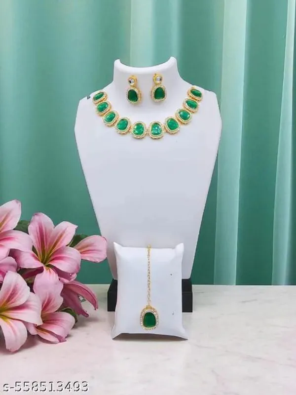 Traditional_Golden_Choker_Necklace_Set_For_Women_Simple_Gold_Choker_Necklace_Choker_Necklace_For_Women_Gold_Set_Ethnic_Golden_Choker_Necklace_Set_Stylish_Choker_Necklace_Traditional_Design_Gift_For_Mother_Sister_Wife_Girlfriend