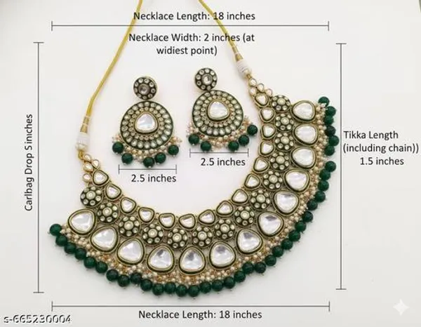 Women_S_Green_Kundan_Pearl_Choker_Jewellery_Set_Traditional_Indian_Bridal_Necklace_With_Matching_Earrings_Maang_Tikka_Elegant_Ethnic_Gold_Finish_Jewellery_For_Weddings_Festivals_Parties_Special_Occasions_Perfect_Gift_For_Brides_Bridesmaids