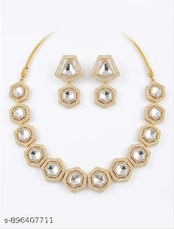 Geometric_Kundan_Mirror_Necklace_Set_With_Matching_Earrings_Gold_Tone_Statement_Jewelry_With_Hexagon_Design_Contemporary_Indian_Ethnic_Set_For_Weddings_Parties_Festive_Wear