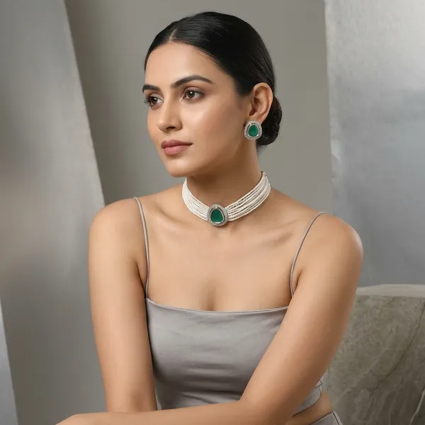 Traditional_Golden_Choker_Necklace_Set_For_Women_Simple_Gold_Choker_Necklace_Choker_Necklace_For_Women_Gold_Set_Ethnic_Golden_Choker_Necklace_Stylish_Choker_Necklace_Traditional_Design_Gift_For_Mother_Sister_Wife_Girlfriend