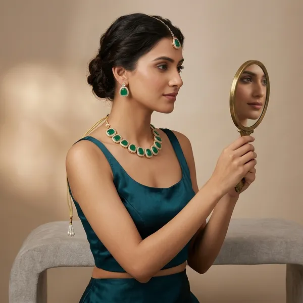 Emerald_Elegance_Gold_Plated_Necklace_Set_For_Women_Stunning_Green_Stone_Jewelry_With_Matching_Earrings_And_Pendant_Perfect_For_Festive_Bridal_And_Heritage_Occasions