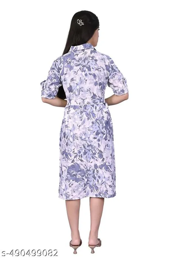Poshak_Wiz_Women_Girls_A_Line_Dress_Casual_Wear_Printed_Short_Sleeve_Dress_Fabric_Cotton