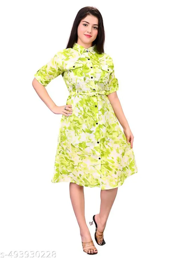 Poshak_Wiz_Women_Girls_A_Line_Dress_In_With_Cotton_Fabric_Casual_Wear_Printed_Short_Sleeve