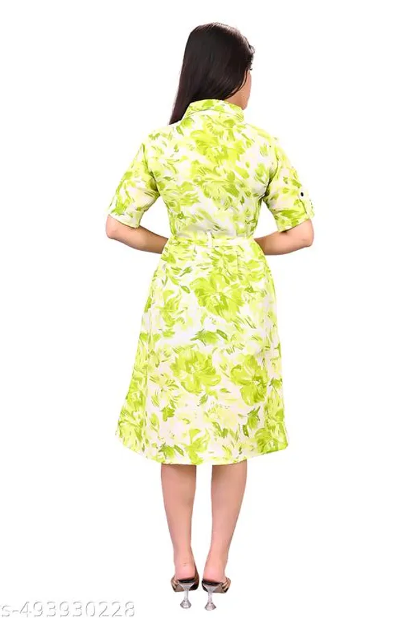 Poshak_Wiz_Women_Girls_A_Line_Dress_In_With_Cotton_Fabric_Casual_Wear_Printed_Short_Sleeve