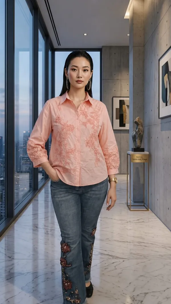 Baby_Pink_Embroidered_Cotton_Shirt_For_Women