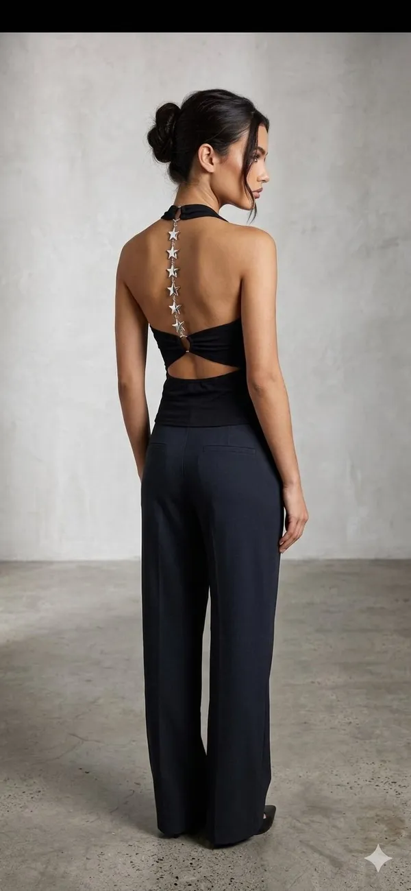 Black_Halter_Neck_Star_Detail_Backless_Top_For_Women