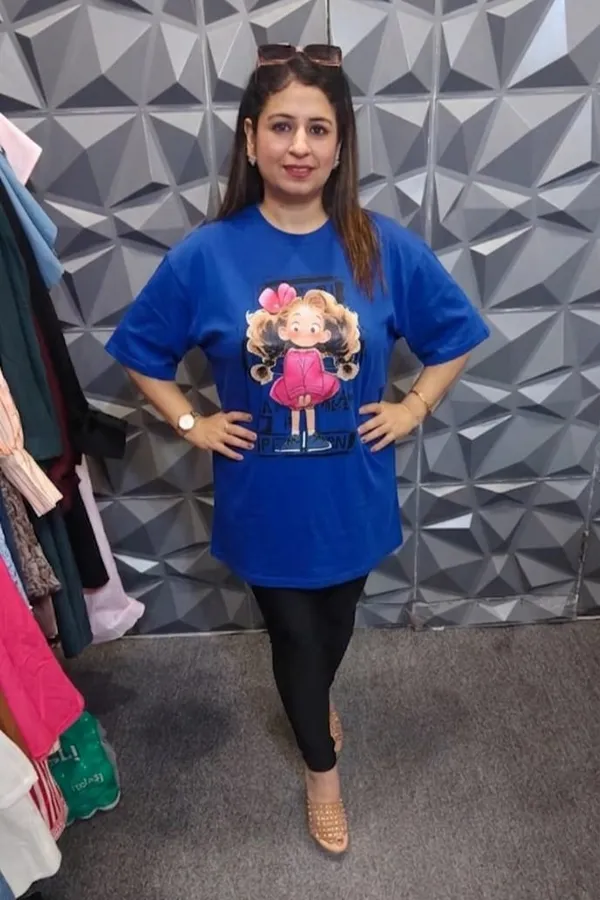 Blue_Graphic_Print_Oversized_T-Shirt_For_Women