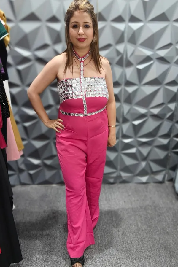 Pink_Sequin_Embellished_Strapless_Jumpsuit_For_Women