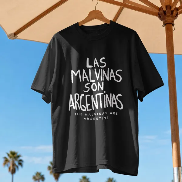 Las_Malvinas,Argentina,Oversize_,_Black,_Cotton__Football_Graphic_T-Shirt_For_Unisex