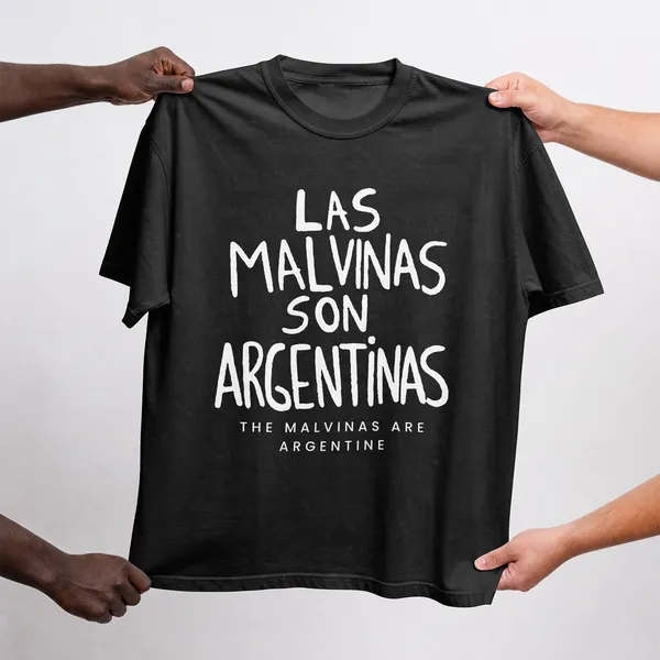Las_Malvinas,Argentina,Oversize_,_Black,_Cotton__Football_Graphic_T-Shirt_For_Unisex
