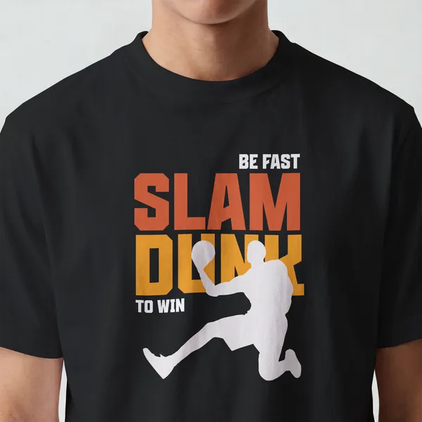 Slam_Dunk_Graphic_Black_Cotton_T-Shirt_For_Men_And_Women