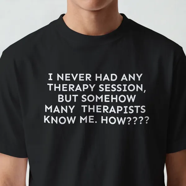 Therapist__Black_Cotton_T-Shirt_For_Men_And_Women