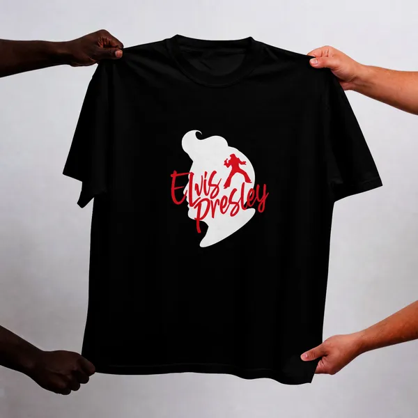 Elvis_Presley_oversize_Black_Cotton__Graphic_T-Shirt_For_Unisex
