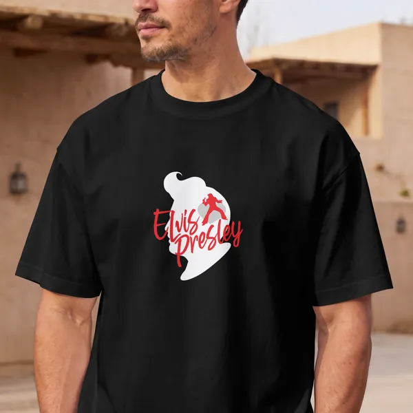 Elvis_Presley_Black_Cotton__Graphic_T-Shirt_For_Unisex