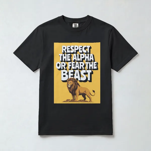 Respect_The_Alpha_Lion_Graphic_Black_Cotton_T-Shirt_For_Men_And_Women