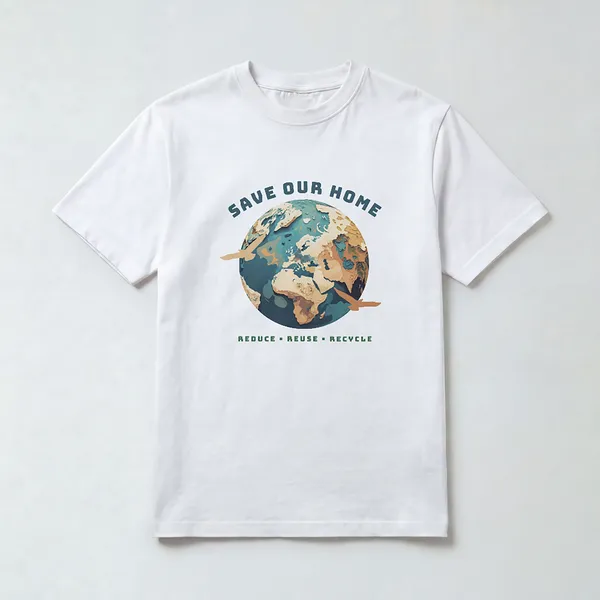 Save_Our_Home_Football_Graphic_White_Cotton_T-Shirt_For_Men_And_Women