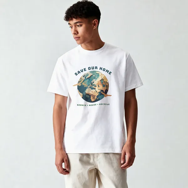Save_Our_Home_Football_Graphic_White_Cotton_T-Shirt_For_Men_And_Women