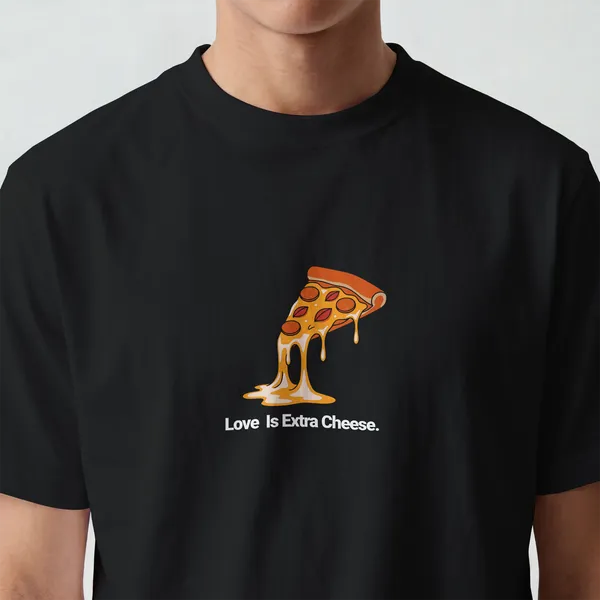 Love_Is_Extra_Cheese_Graphic_Black_Cotton_T-Shirt_For_Men_And_Women
