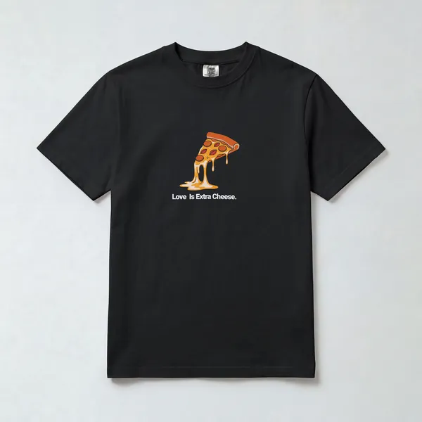 Love_Is_Extra_Cheese_Graphic_Black_Cotton_T-Shirt_For_Men_And_Women