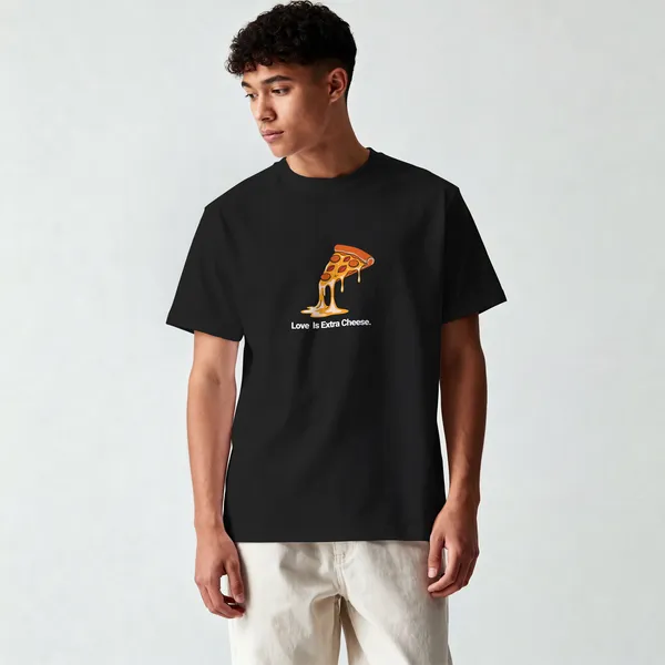 Love_Is_Extra_Cheese_Graphic_Black_Cotton_T-Shirt_For_Men_And_Women