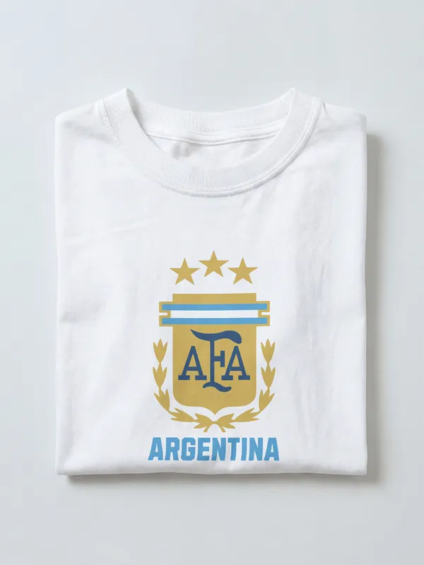 Argentina_Football_Graphic_white_Cotton_T-Shirt_For_Men_And_Women