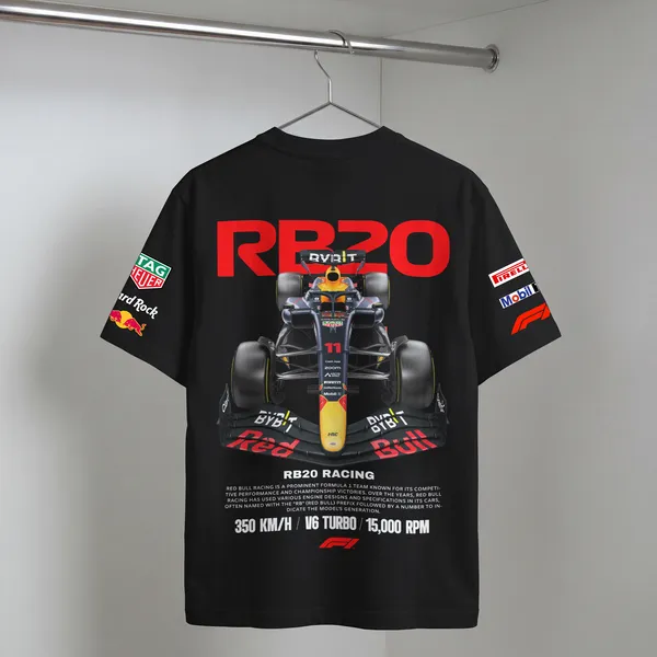 RB20_Formula_One_Graphic_Oversized_Black_Cotton_T-Shirt_For_Men_And_Women