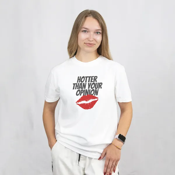 Hotter_Than_Your_Opinion_Print_White_Cotton_T-Shirt_For_Men_And_Women