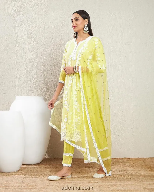 Yellow_Cotton_Embroidered_Kurta_Set_With_Dupatta_For_Women