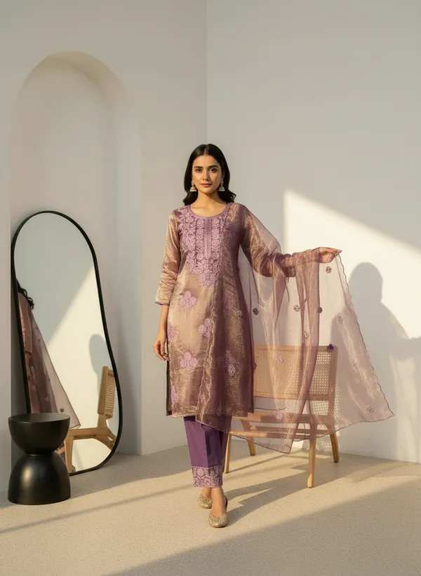 Purple_Cotton_Embroidered_Kurta_Set_For_Women