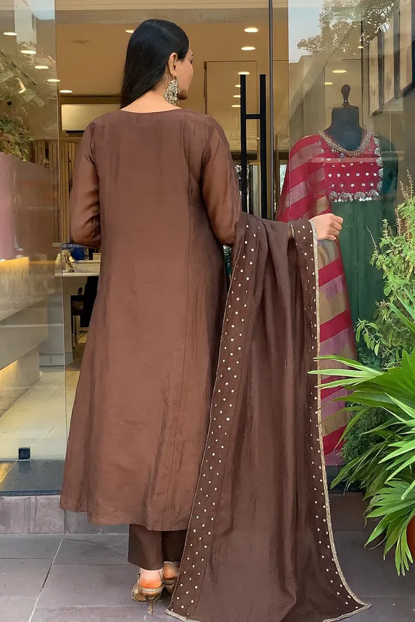 Brown_Cotton_Embellished_Suit_Set_For_Women