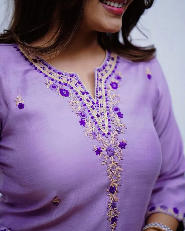 Purple_Cotton_Embroidered_Kurta_Set_For_Women