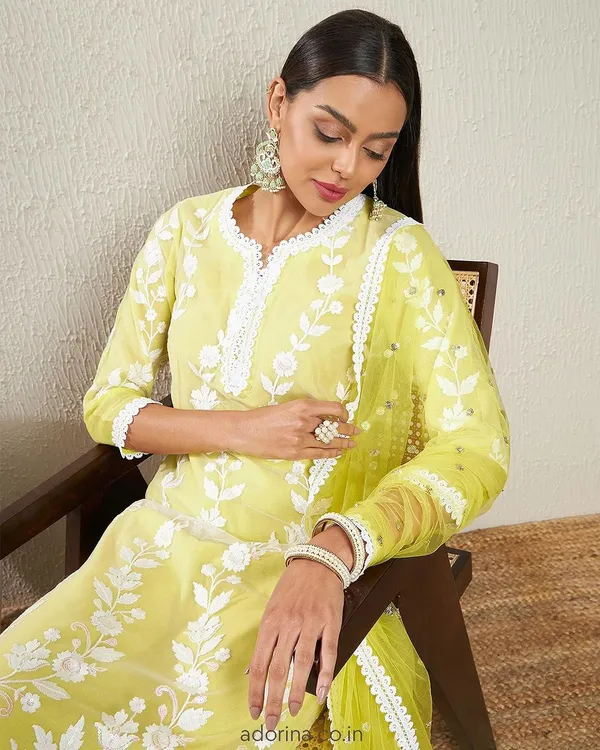 Yellow_Cotton_Embroidered_Kurta_Set_With_Dupatta_For_Women