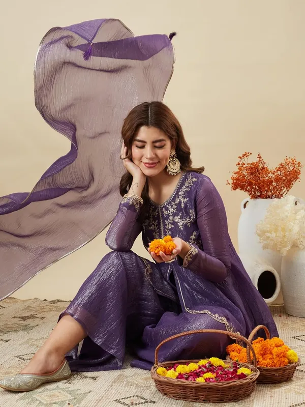 Purple_Cotton_Embroidered_Kurta_Palazzo_Set_For_Women