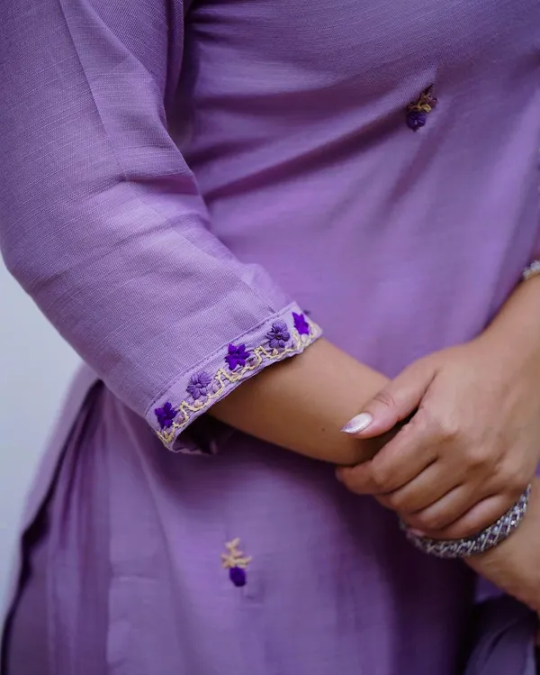 Purple_Cotton_Embroidered_Kurta_Set_For_Women