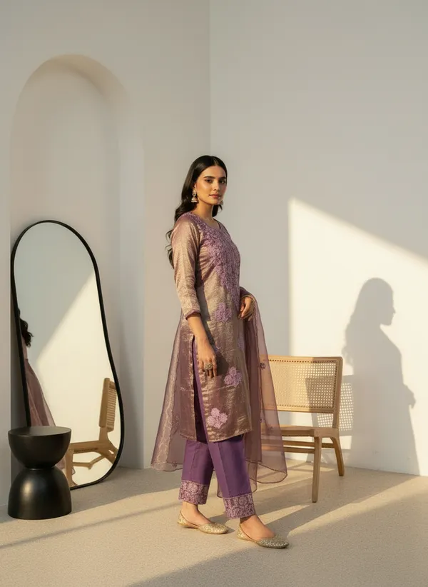 Purple_Cotton_Embroidered_Kurta_Set_For_Women