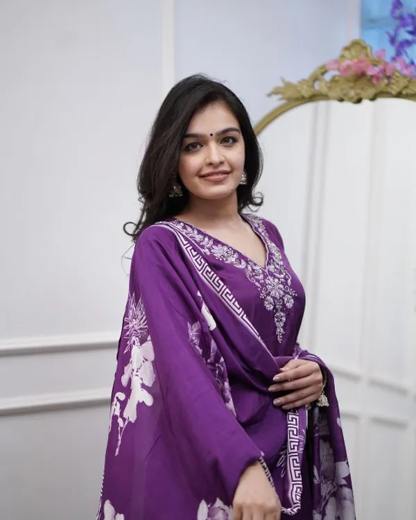 Purple_Cotton_Embroidered_Anarkali_Kurta_Set_For_Women