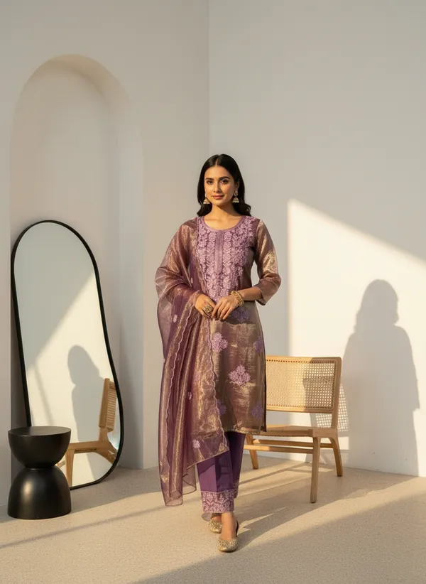 Purple_Cotton_Embroidered_Kurta_Set_For_Women