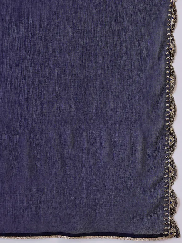 Navy_Blue_Cotton_Embroidered_Kurta_Set_For_Women