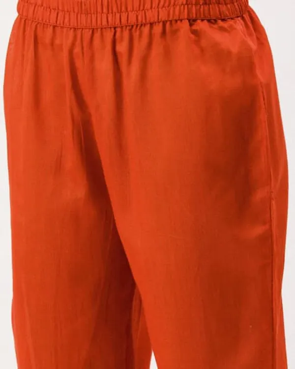 Orange_Cotton_Embroidered_Kurta_Set_For_Women