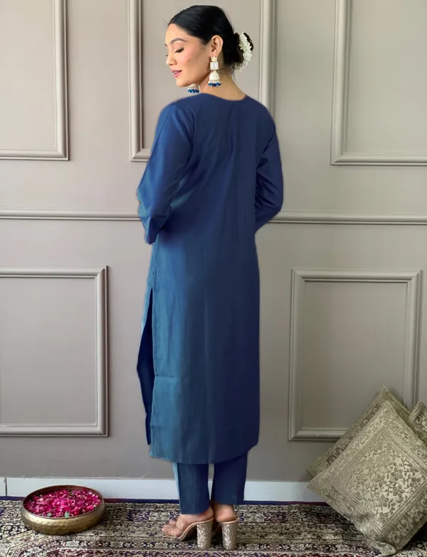 Navy_Blue_Cotton_Embroidered_Kurta_Set_For_Women