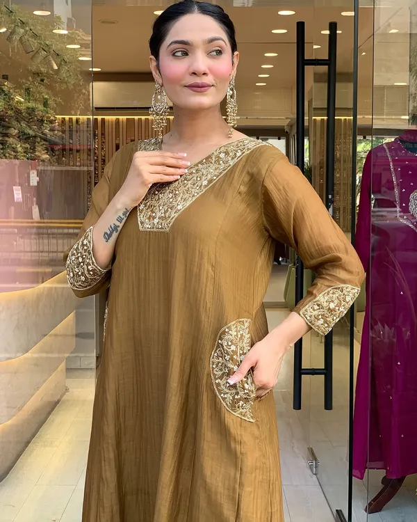 Olive_Green_Cotton_Embroidered_Anarkali_Suit_For_Women