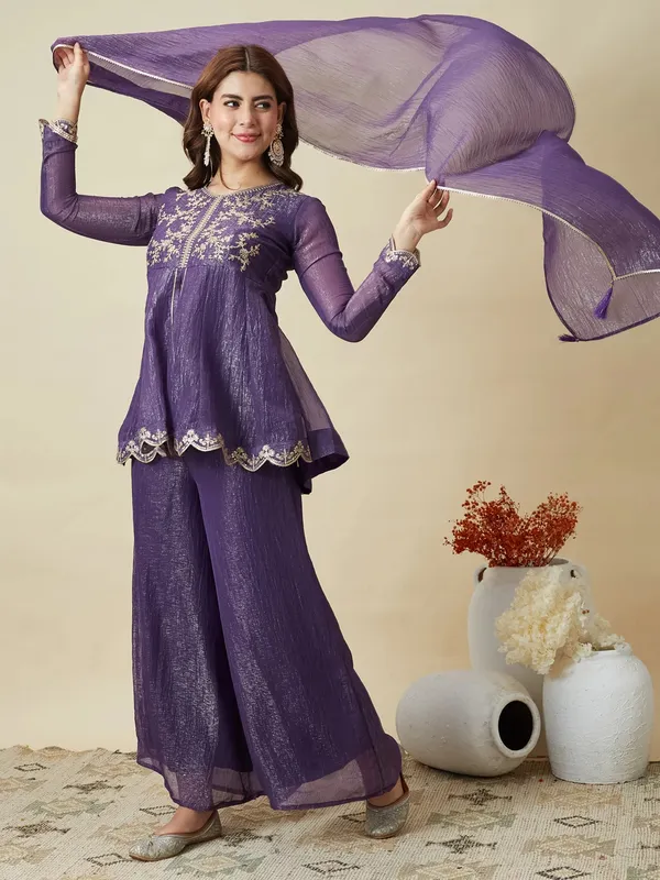 Purple_Cotton_Embroidered_Kurta_Palazzo_Set_For_Women