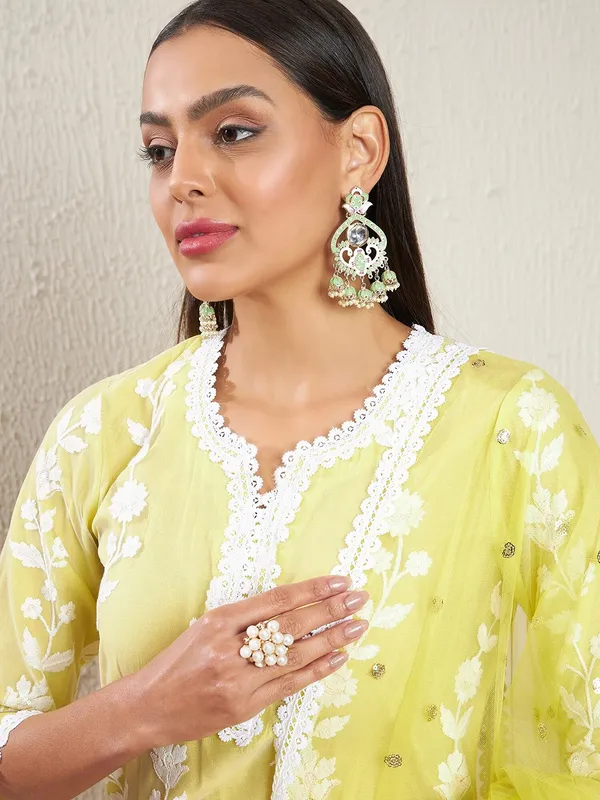 Yellow_Cotton_Embroidered_Kurta_Set_With_Dupatta_For_Women