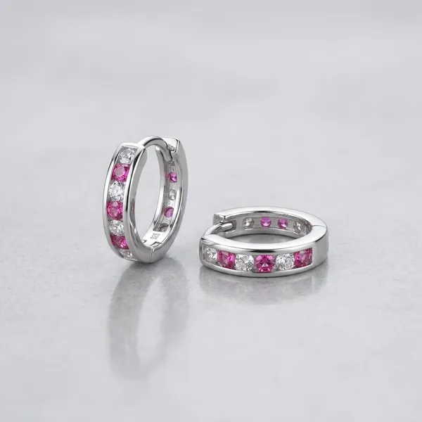 Silver_Pink_Crystal_Hoop_Earrings_For_Women